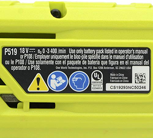 Ryobi 18-Volt One+ Cordless Reciprocating Saw (No Retail Packaging/Bulk Packaging) (Bare Tool, P519) #TOP3