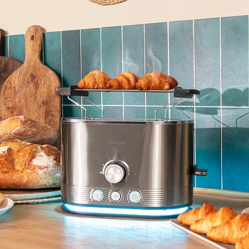 Grille-Pain Cecotec Shine&Toast Double 03285 – 850 W, 2 Fentes, 7 Niveaux de Brunissage - vue 8