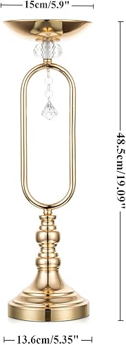 Miniatura 5 de NUPTIO Juego de 10 jarrones de boda y 10 flores artificiales para centros de mesa de boda