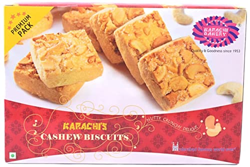 Image of Karachi Bakery Premium Cashew Biscuit, 800 g (Pack of 2)