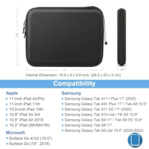 Image of FINPAC Hard Tablet Sleeve Case for 11-in iPad 11th /10th, iPad Air 11 inch 10.9 inch