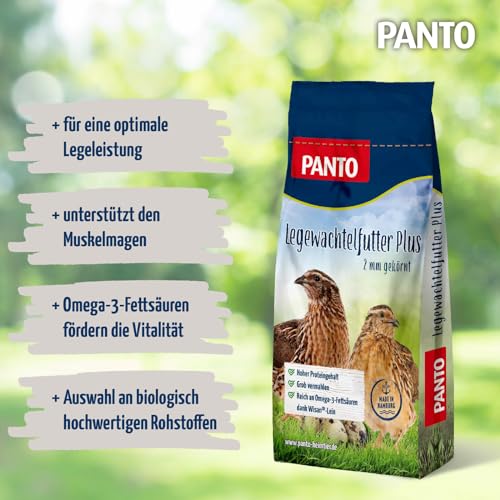 Alimento de codorniz granular PANTO Plus 10 kg para rendimiento óptimo 3