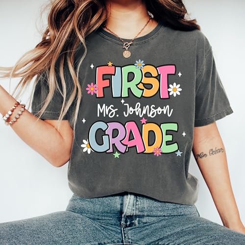 Personalized Kindergarten Teacher Shirt, Back to School Shirt, Cute Preschool Teacher Gift, First Day of School Gifts2