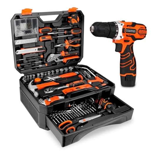 255-Piece DIY Tool Set with Drill