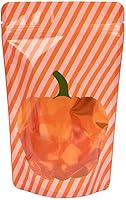 Vista 6 de ClearBags Bolsas de calabaza con cremallera de 5 1/8 x 3 1/8 pulgadas x 8 1/8 pulgadas (25 piezas) Bolsas de regalo de dulces de Halloween