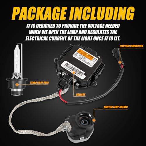 HID Xenon Headlight Ballast Compatible with Infiniti G35 G37 M35 FX35 QX60 Nissan 350Z 370Z Altima Maxima Murano Rogue GT-R, Replace NZMNS111LAN 28474-8991A with Igniter & D2S Bulb by RANSOTO - Image 3