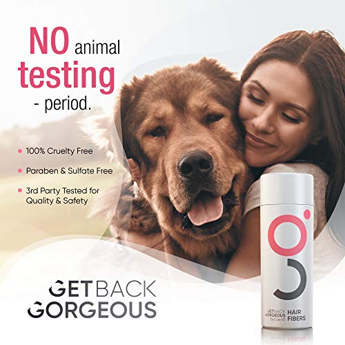 Get Back Gorgeous Gbg Womens Hair Fibers For Thinning Hair - Cruelty Free - Hair Powder For Fine Hair - Instantly Thick In 30 Seconds, Hair Touch Up, Hair Thickener For Women & Men (Dark Brown) 25G #TOP4