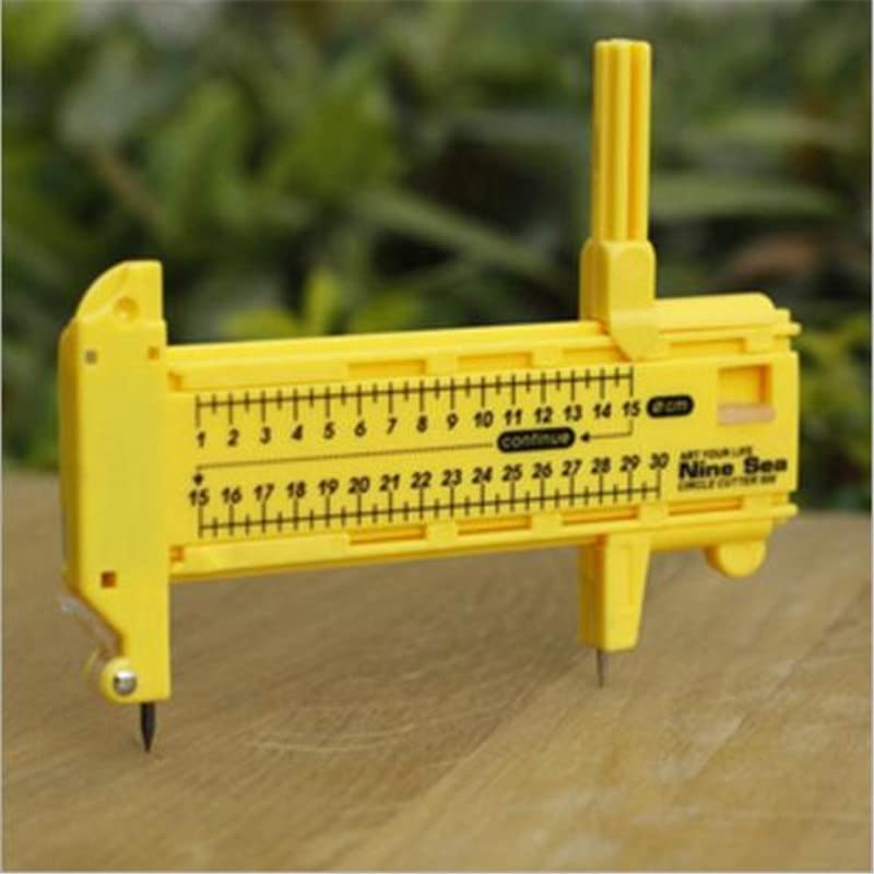 Hot 1 Set Adjustable Compass Circle Cutter Diameter 1cm-30cm Paper Leather Craft Tool Blades For Cutting Rubber Paper Leather