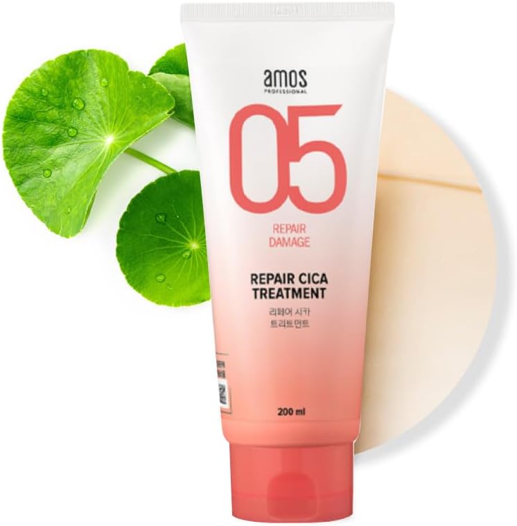AMOS PROFESSIONAL Cica Treatment | Nourishing and Repairing Solution for Severely Damaged Hair | Smoothens and Strengthens