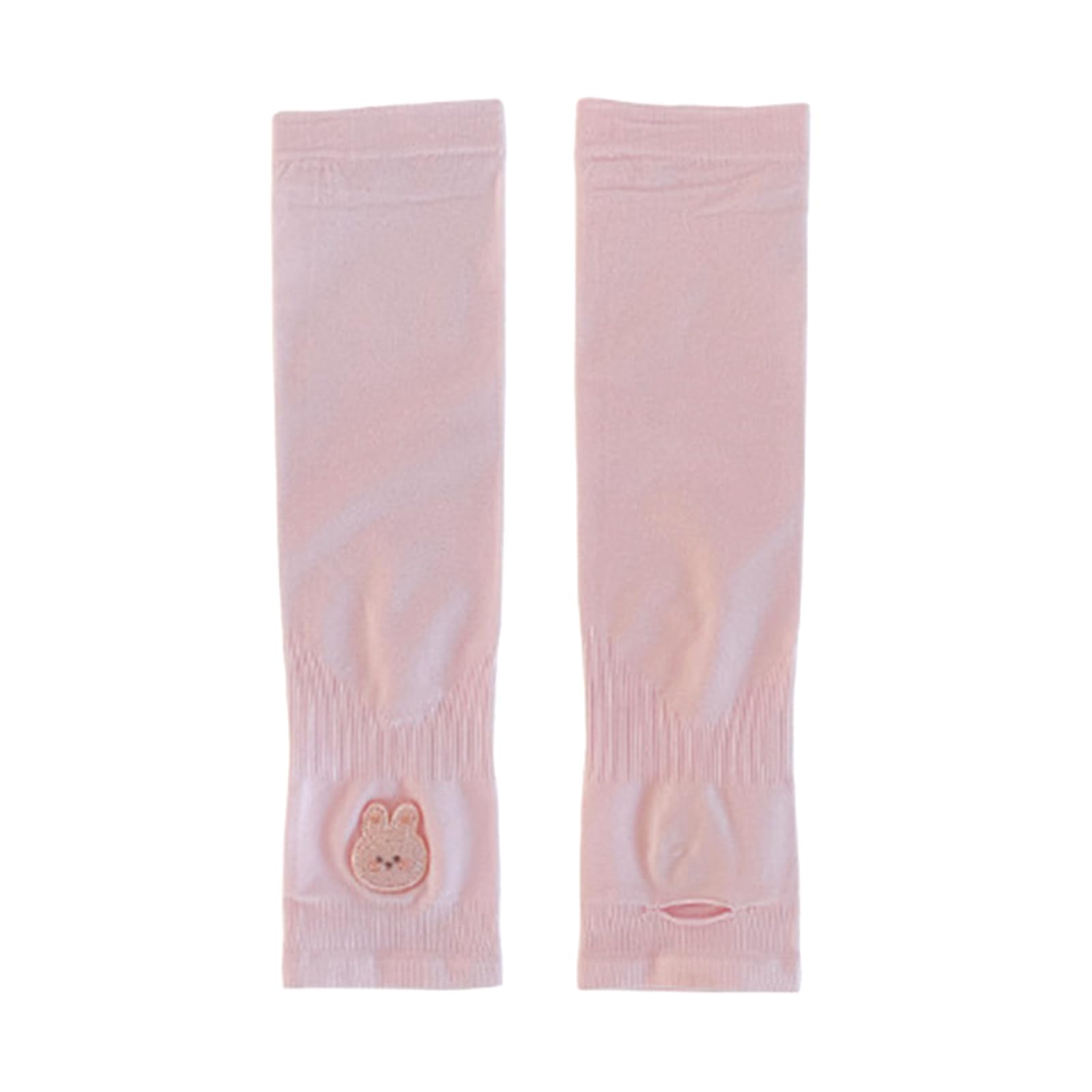 2 Pieces Kids Sun Arm Sleeves For Children 4-12 Years Soft Breathable Cooling Cover With Thumb Hole
