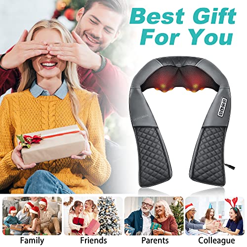 Portable Electric Neck Massager with Heat for Muscle Pain Relief