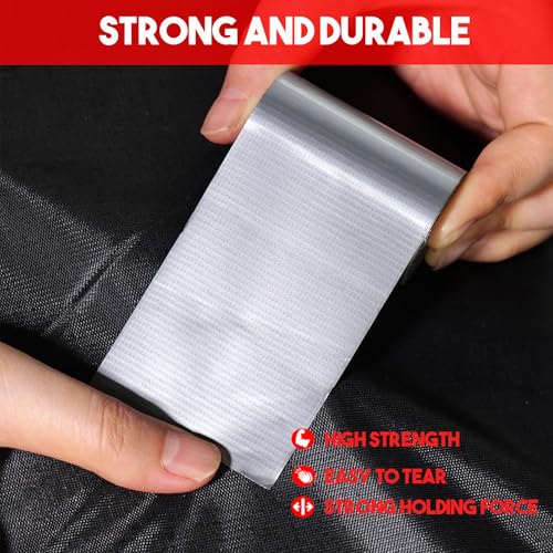 Image of Pocket Size Duct Tape, Emergency Kit for Outdoors, Travel, Car, Survival Gear, First Aid, Backpacking, Camping, 2 Inch x 16 Feet, Silver, Pack of 1
