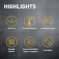 HELLA Valuefit S3000 LED Arbeitsscheinwerfer 12 - 48 Volt - 1800lm - gelbe Lichtscheibe - für Winterdienst - Kabel: 800mm - Stecker: DEUTSCH Stecker - 1GA 357 109-022 – Ansicht 4