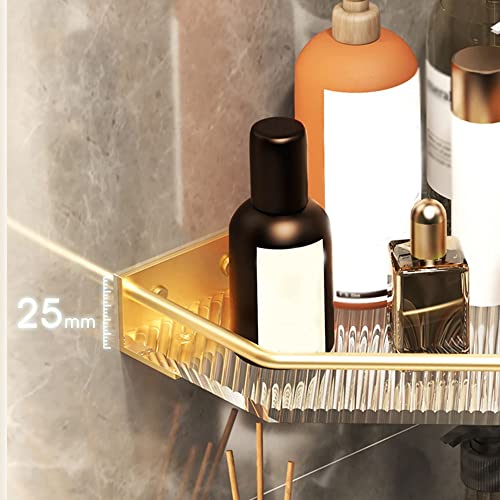 Étagère de douche support de rangement d'angle robuste et抗rouille - 8