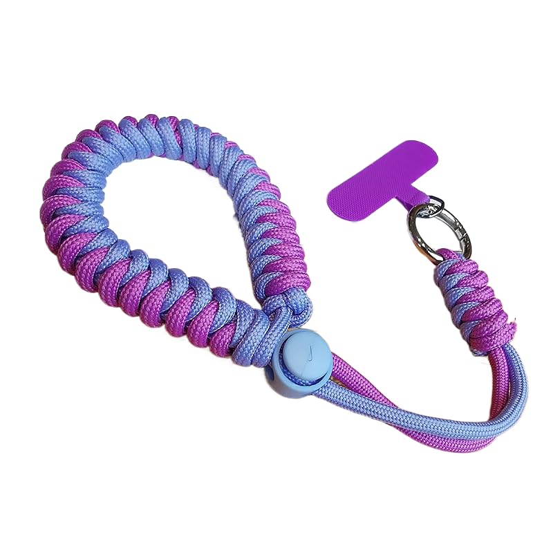 Wrist Lanyard Hand Strap Universal Adjustable Nylon Braided Phone Wrist Lanyard Phone Bracelet Strap Phone Charms Strap
