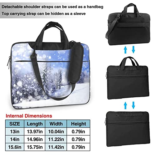 Bolso para portátil paisajes invernales 13/14/15.6 pulgadas miniatura 3