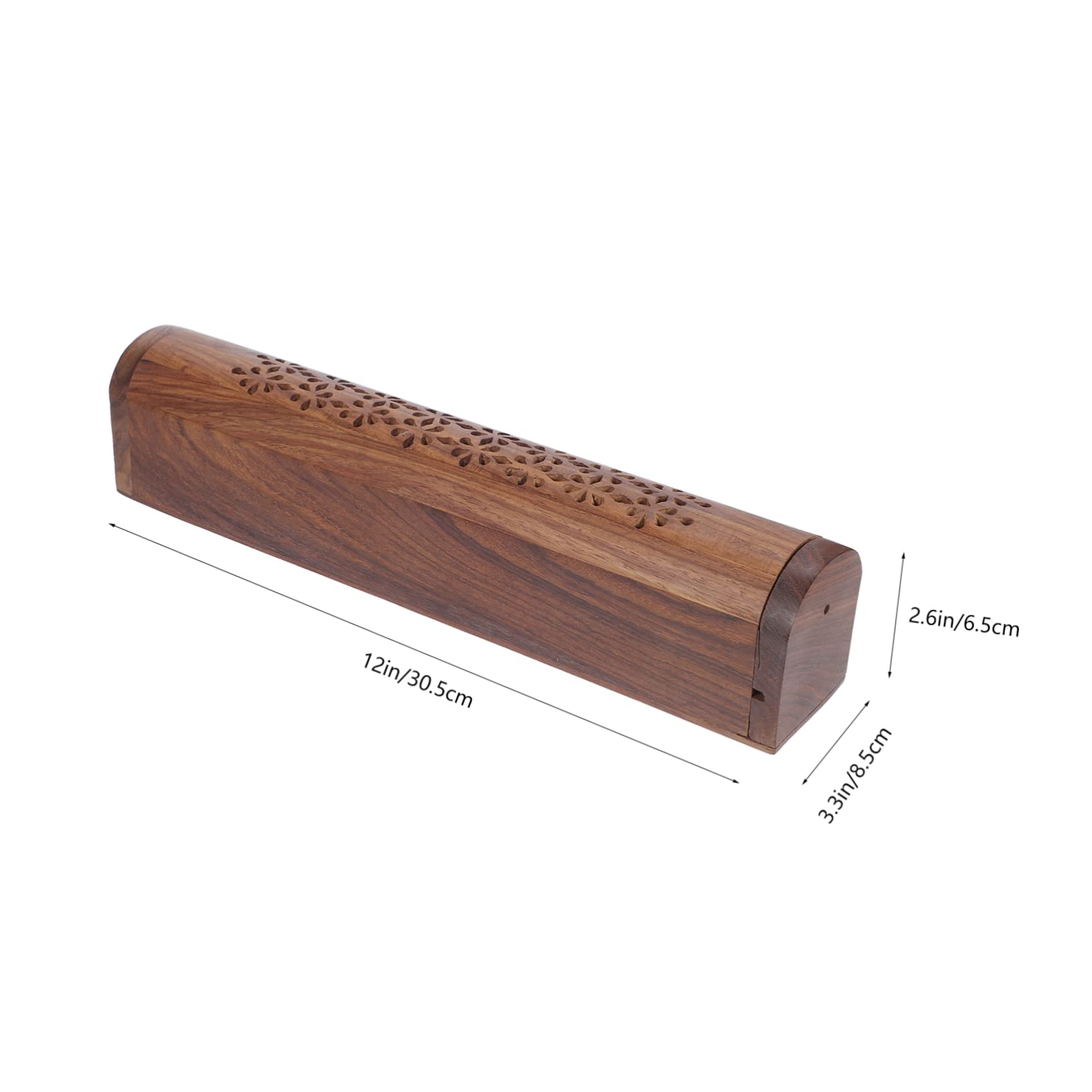 Porta Varillas de Incienso Soporte Delicado de Madera Natural Compacto Hecho a Mano Que Previene la Dispersión de Ceniza para Incienso Adecuado para Oficina y Meditación
