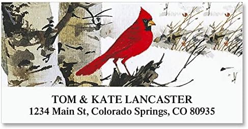 Amazon.com: Winter Home Personalized Christmas Address Labels ...