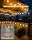 Ciskotu Solar Lichterkette Aussen, 6M/160LED 16 Cotton Ball SolarLichterkette Außen mit Fernbedienung, 8Modi Outdoor Lichterketten Solar Wetterfest für Deko Balkon, Garten, Terassen