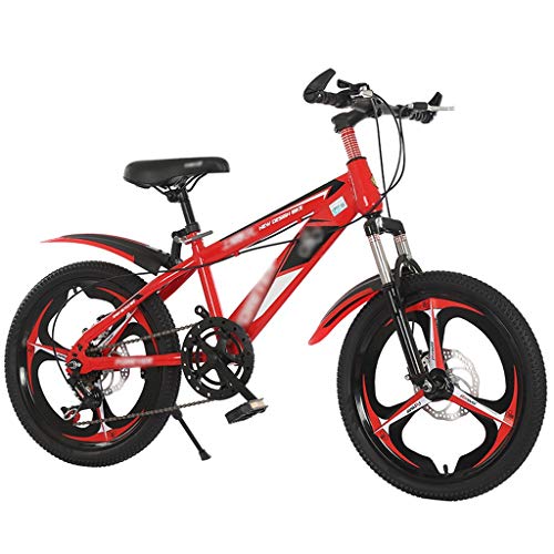 ZHAN YI SHOP Moto de 1820 pulgadas bicicleta, por 79 Años de Edad Suspensión delantera bicicleta de montaña de aluminio para Niños ruedas 18inch rojo