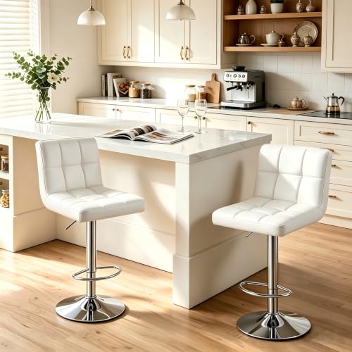 Image of OLIXIS Bar Stools Set of 2, 24 inch Counter Height Bar Chairs for Kitchen