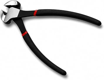 Guitar Fretwire and Bridge Pins Puller, 8-Inch End Cutting Plier for Fret Wire Work, Specially Hardened Stainless Steel Jaws, Cuts Wire and String Neatly, Luthier Repair Tool, Black