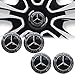 BRNDIO 4PCS 2.56'' 65MM Emblem Badge Sticker Wheel Hub Caps Centre Cover fit for Mercedes-Benz