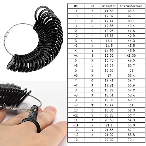 Ringgrößenmesser Hoinya Set für präzises Messen von Ringgrößen
