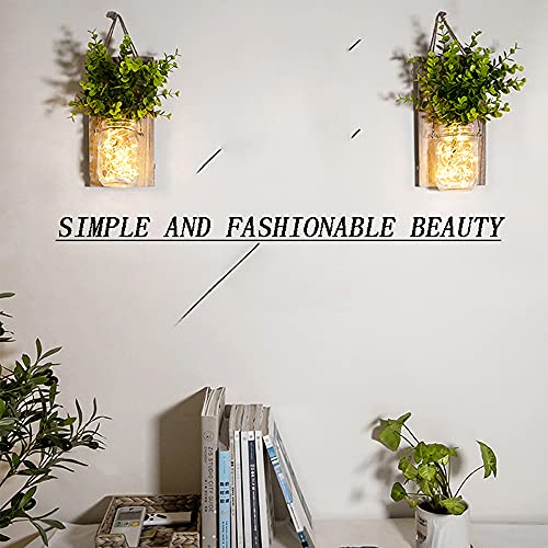Ecty Rustic Wall Sconces, Mason Jar Sconces thumb #4