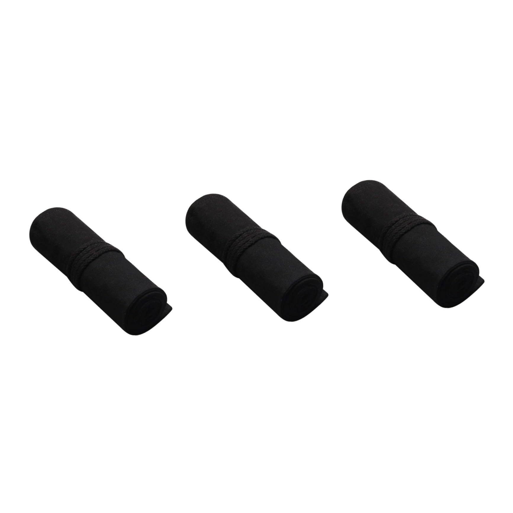 Ciieeo 3piezas Estuche Enrollable De Lona para Lápices Ranuras Bolsa De Almacenamiento Portátil para Artistas para Rotuladores Pinceles y Lápices De Negro