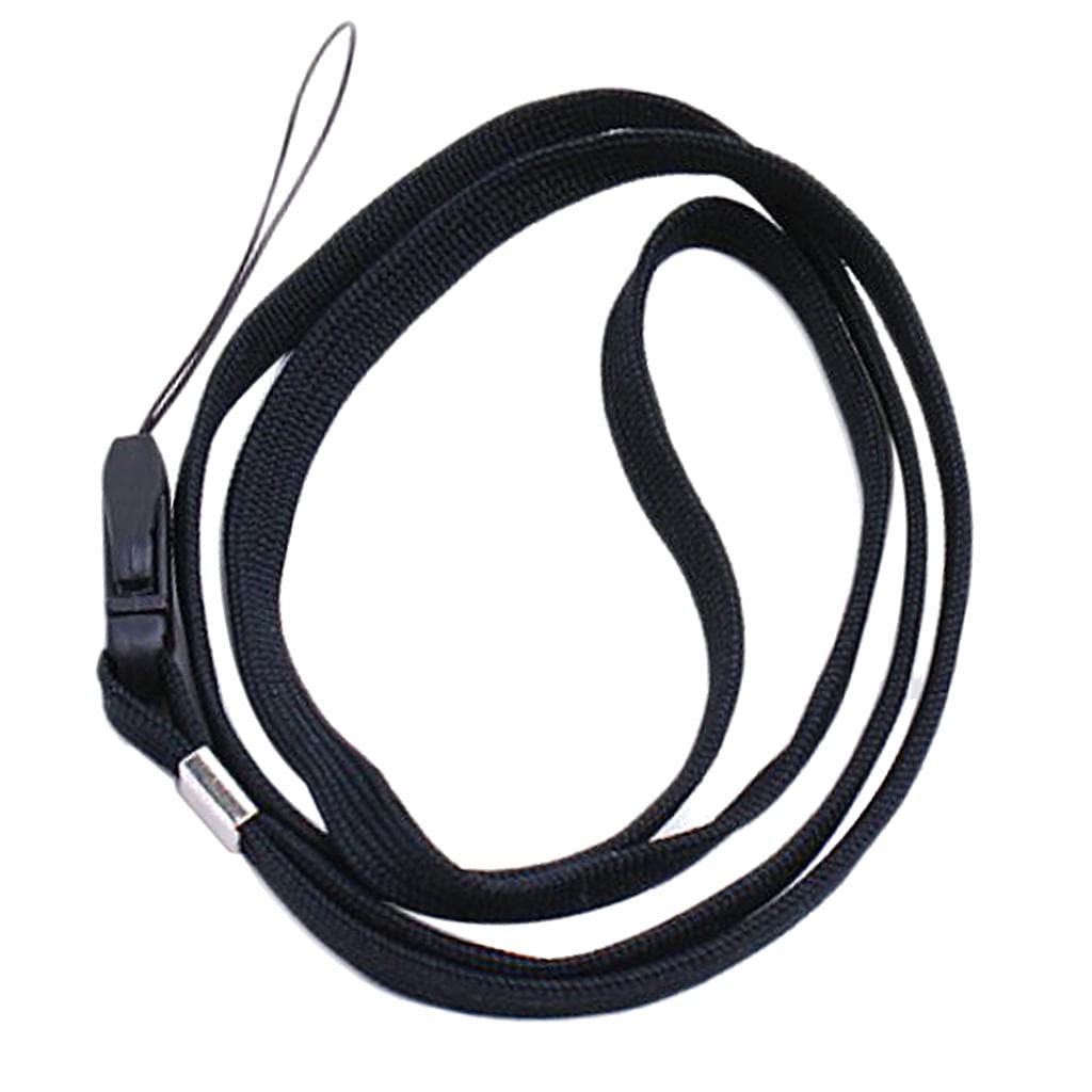 VMS INDIA 16inch Black Neck Strap Lanyard for Mp3 Cell Phone ID Card-image-21