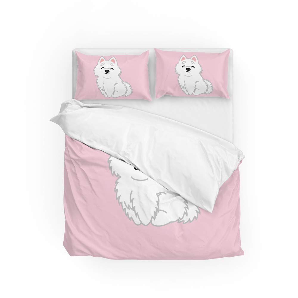 Parure de lit ultra doux CHEHONG en microfibre résistante motif chien assis
