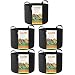 HONEST OUTFITTERS 5-Pack 10 Gallon Smart Grow Bags for Potato/Plant Container/Aeration Fabric Pots with Handles (Black)