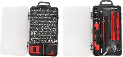 Marhynchus Juego de destornilladores 115 en 1 Kits de reparación de dispositivos móviles Reloj multifuncional Reparación de teléfono Herramienta de