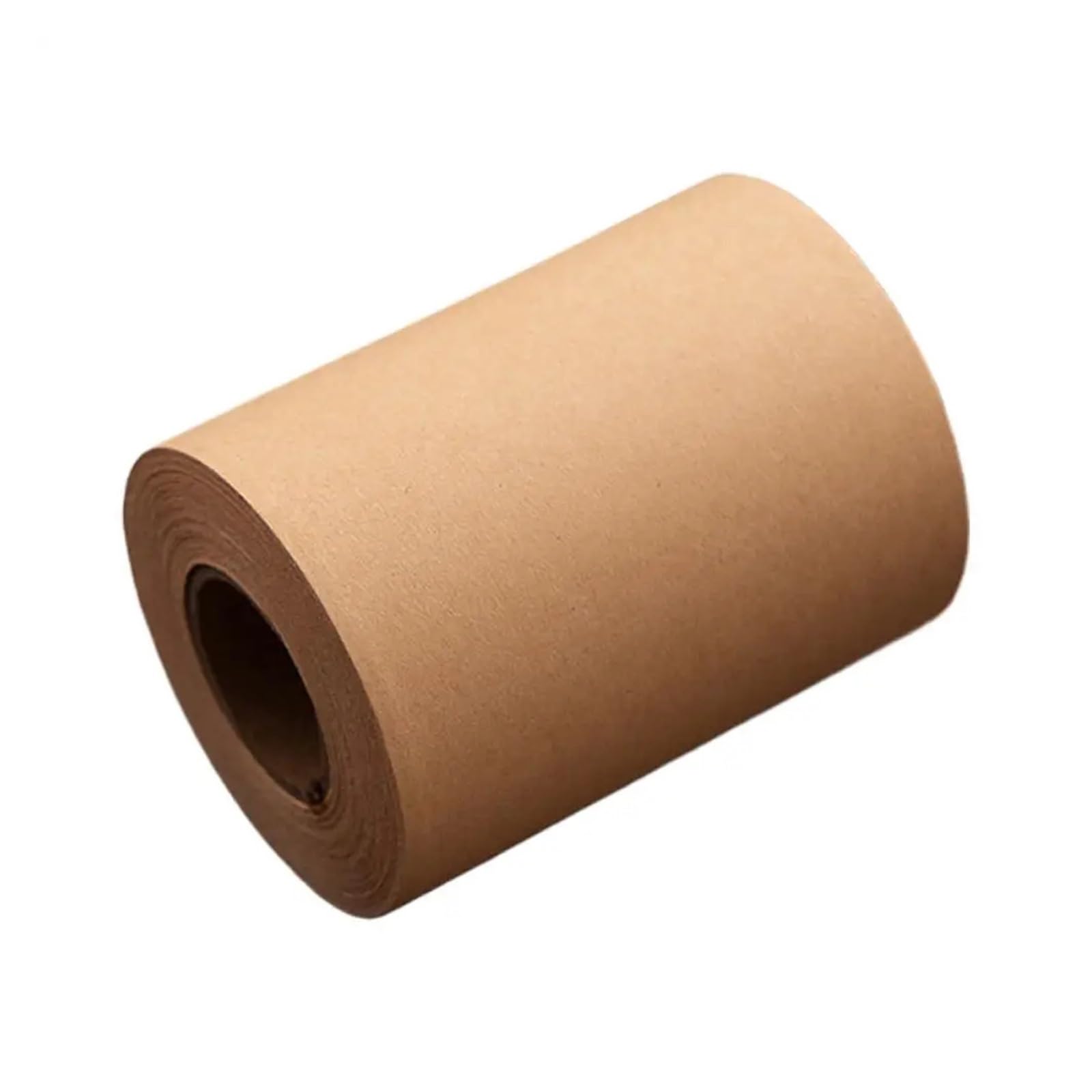 zyrqon Wall Mounted Kraft Paper Roll Holder with Cutter Paper Roll Dispenser for Memo Board, Drawing, To-Do Lists & Artwork, Hanging Message Notepad Holder(5roll Kraft Sticky Notes)