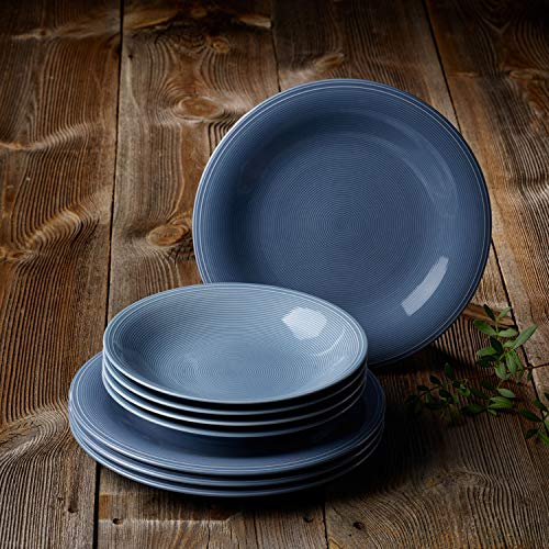 Villeroy & Boch Group - Servicio de mesa Color Loop Lilac de 8 piezas, set de platos de Premium Porcelain para 4… - Imagen 3
