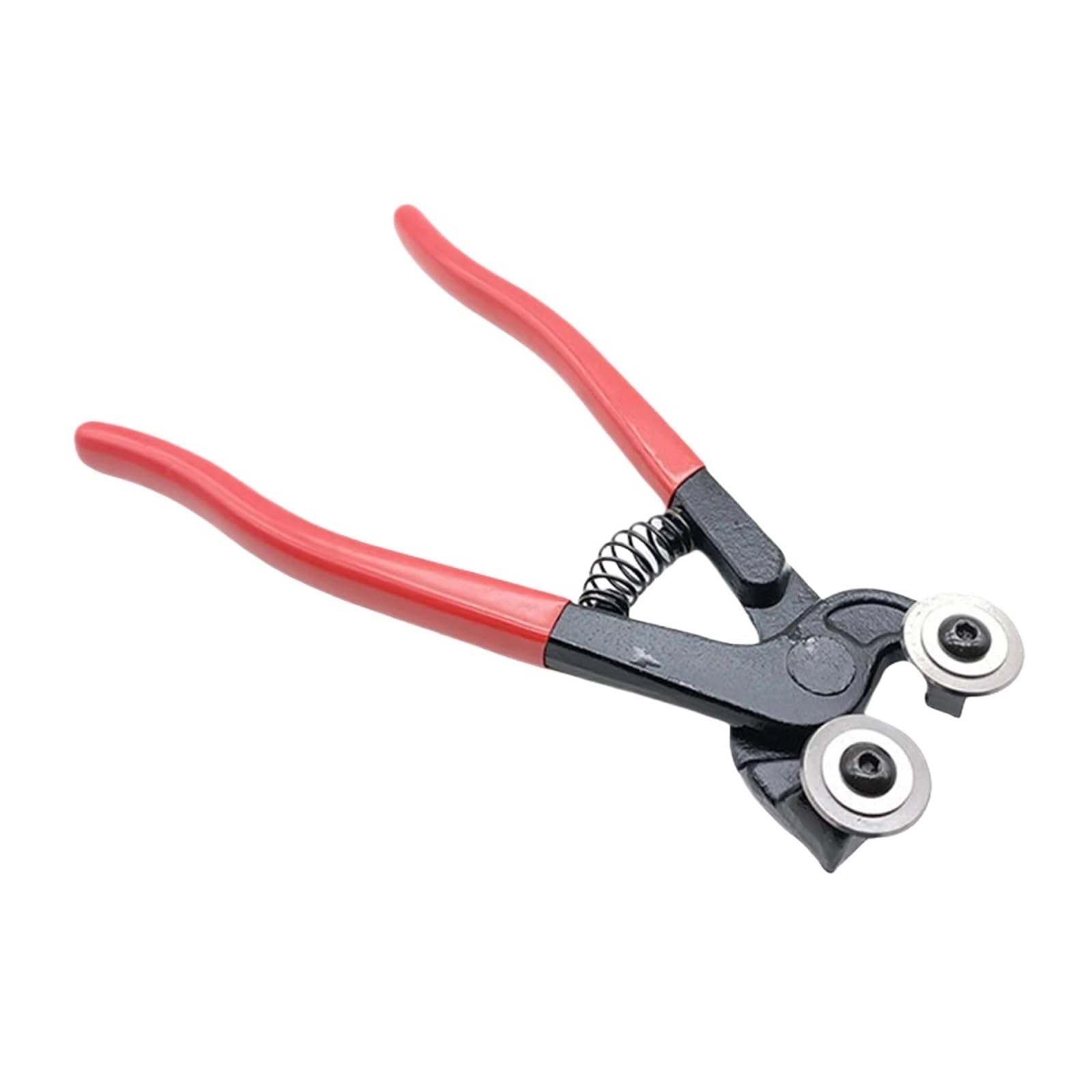 Glass-Cutting Pliers 8 Inch Wheeled Glass Mosaic Nipper with Soft Rubber Handle Tile Cutter Pliers