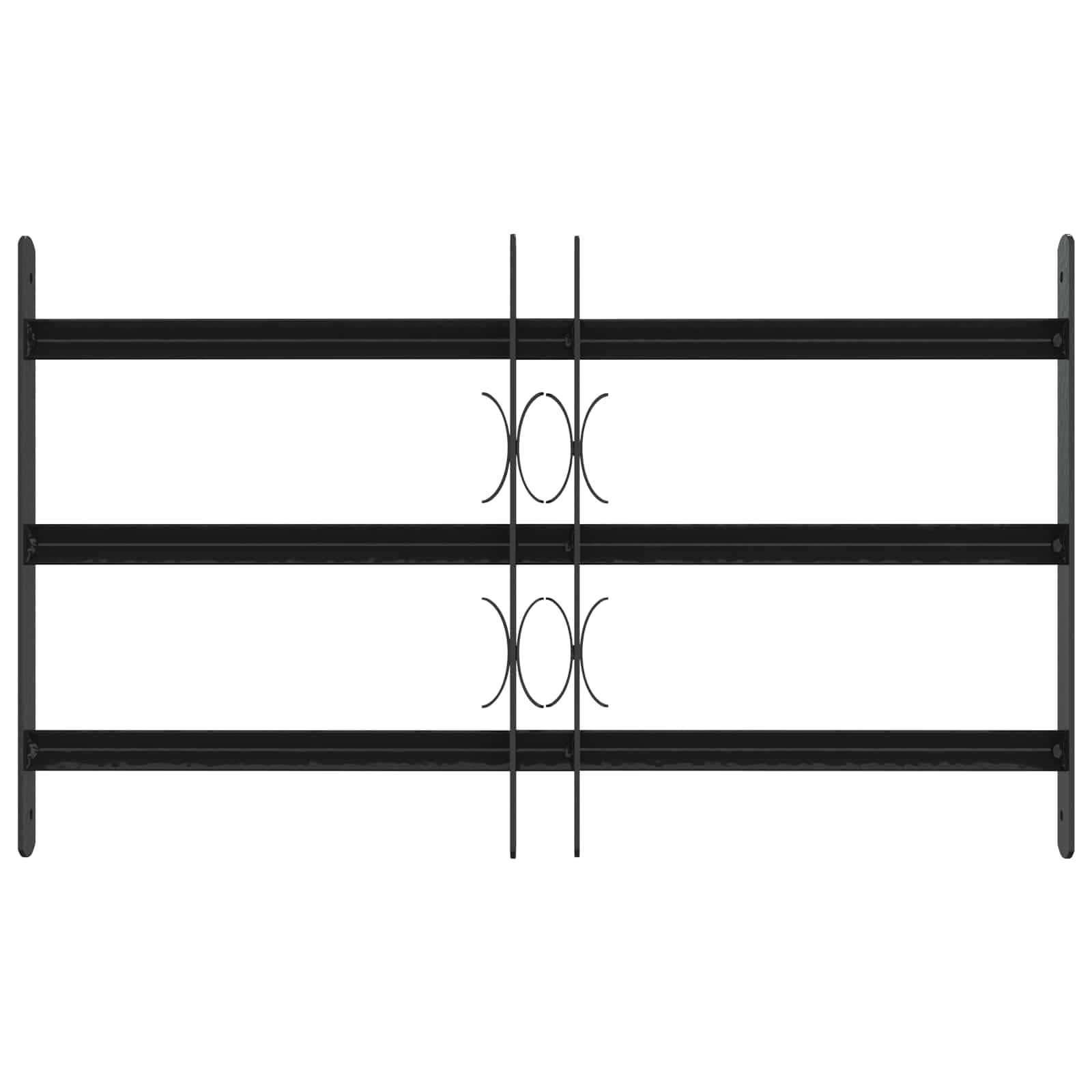Reja de Seguridad para Ventanas con 3 Barandas 3 pcs 43-74 cm para balcón,planta baja,ventana de bodega,Reja antirrobo 43-74 cm
