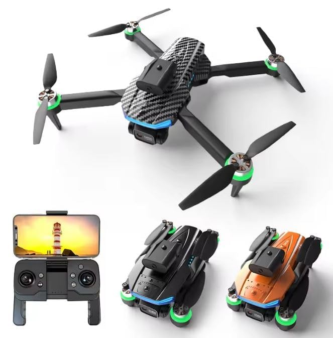 Elilvendan DrOnE WiTh 4k CaMeRa LiVe ViDeO, WiFi FpV DrOnE FoR AdUlTs WiTh 4k Hd 120 WiDe AnGlE CaMeRa LoNg FlIgHt TiMe, MuLtIcOlOr (MH12)