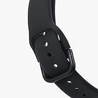 Vista 3 de kwmobile Correas compatibles con Samsung Galaxy Fit 2 correas – 2 correas de silicona de repuesto – negro/pizarra oscura