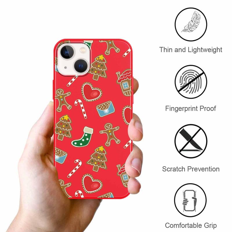 Yoedge Natale Cover Compatibile Con IPhone 15 Plus 6,7, Custodia In