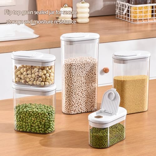 Contenedor sellado grande 1300 ml con cuchara para café miniatura 4