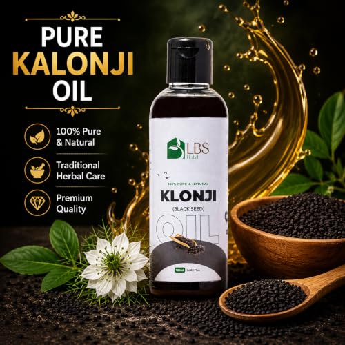 Image of Pure Black Seed (Kalonji) Oil 100% Extra Virgin Cold Pressed | Natural Carrier Oil for Hair, Scalp & Skin Care | Deep Moisturizing Hair Oil for Healthy Looking Hair | 100ml (Pack of 3)