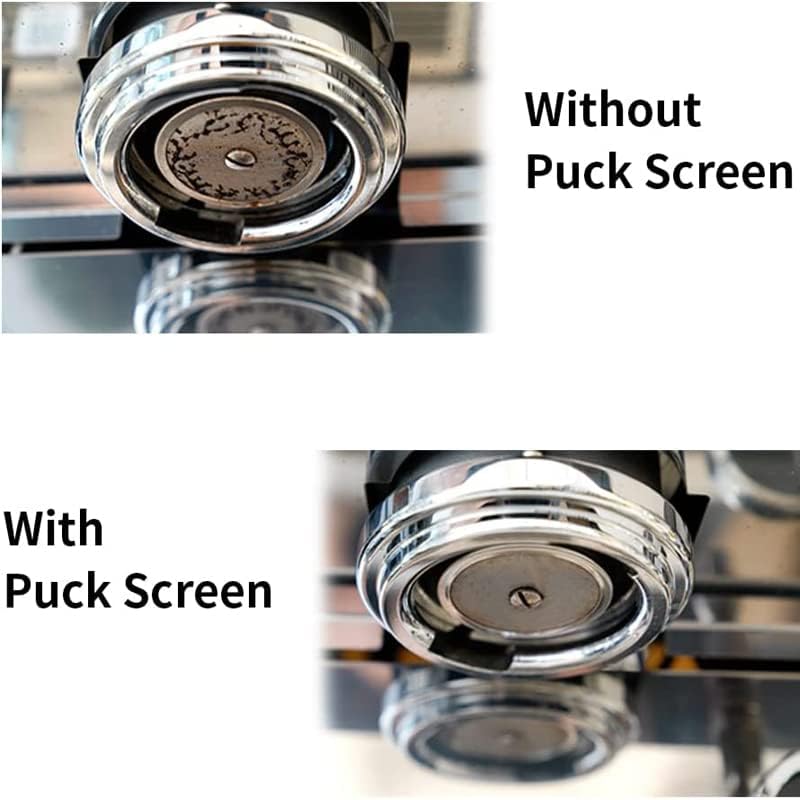 Miniatura 4 de 2 pantallas de disco de café expreso de 2.008 in, 0.067 in de grosor, 150 m, filtro reutilizable de malla para café expreso, cesta de filtro de