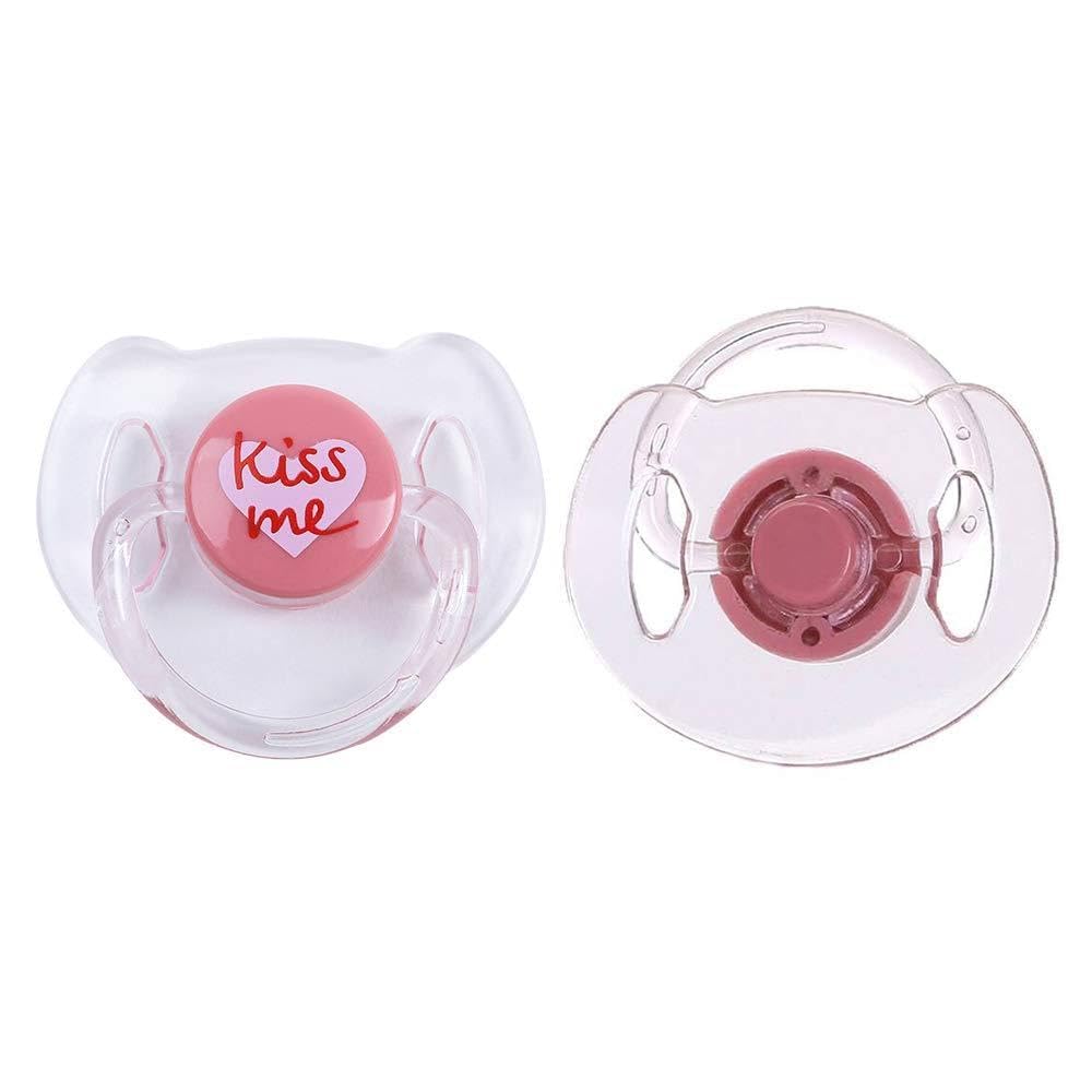 Dioche Ciucci Magnetici per Bambole Reborn 4 Pezzi Accessori per Bambole Realistiche Capezzoli Magnetici Forniture per Ciuccio per Artisti Rinati Blu Verde Rosa Bianco (1 pz)