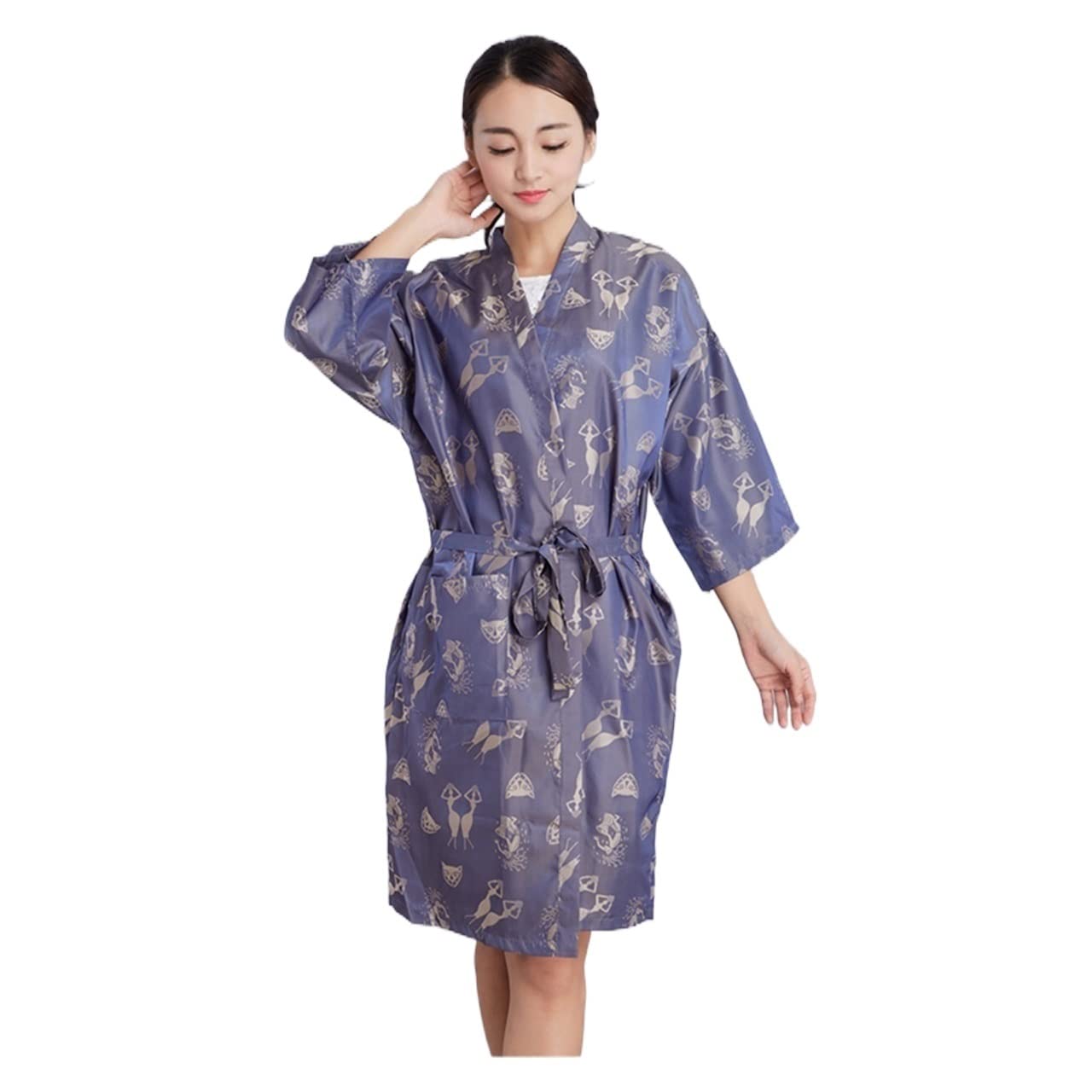 Barber Cape Salon Client Kleid Robe Cape Hair Salon Haar Schneiden Smock Haarschürze for Friseursalon Haarstyling Kimono Stil Stil (Color : B)