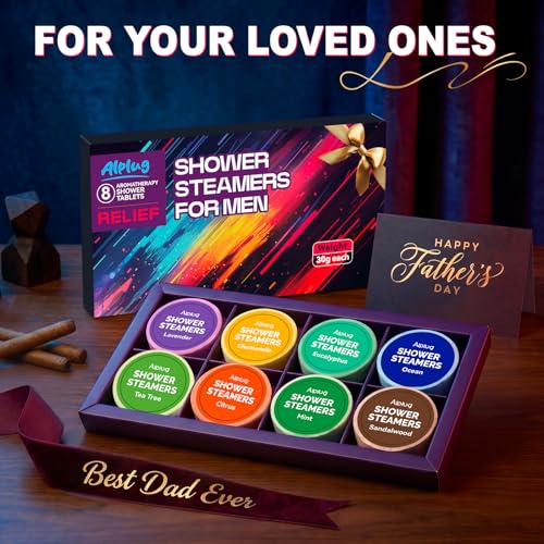 Shower Steamers for Men 8 Pack - Mens Stocking Stuffers 2026, Shower Bombs Aromatherapy with Essential Oils, Gifts for Mens Who Have Everything, Stocking Stuffers for Men, Christmas Gift for Dad - image 7