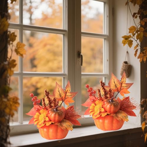 Lightweight Fade Resistant Weather Resistant Plastic Pumpkin for Decorating - image 4