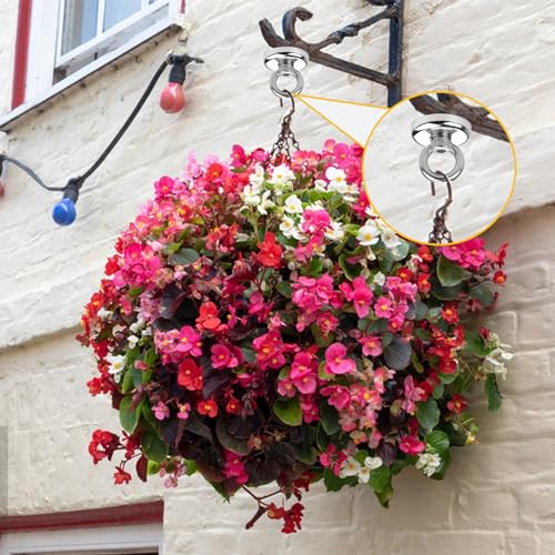 image for DIYMAG Magnetic Hooks, 60 lbs(27 KG) Pulling Force Rare Earth Magnetic