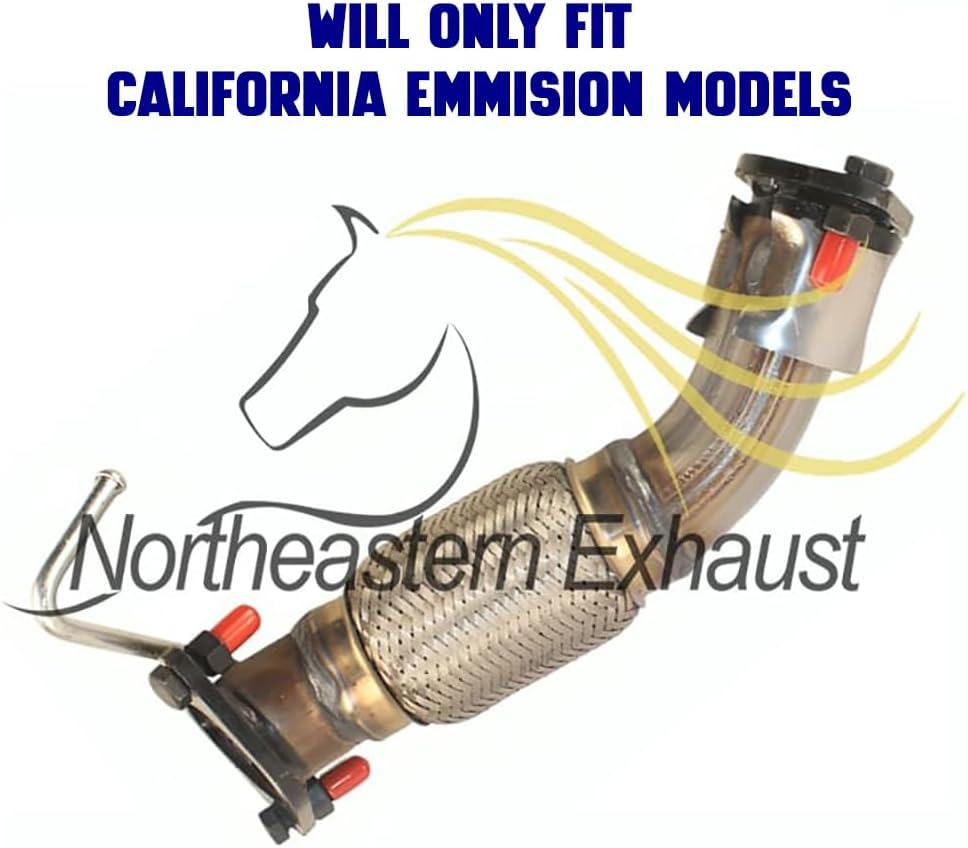 Exhaust Front Flex Pipe Compatible for 2014-2016 Kia Forte 1.8L | Stainless Steel | Northeastern Exhaust | Free Gaskets Included | Automotive Replacement Part